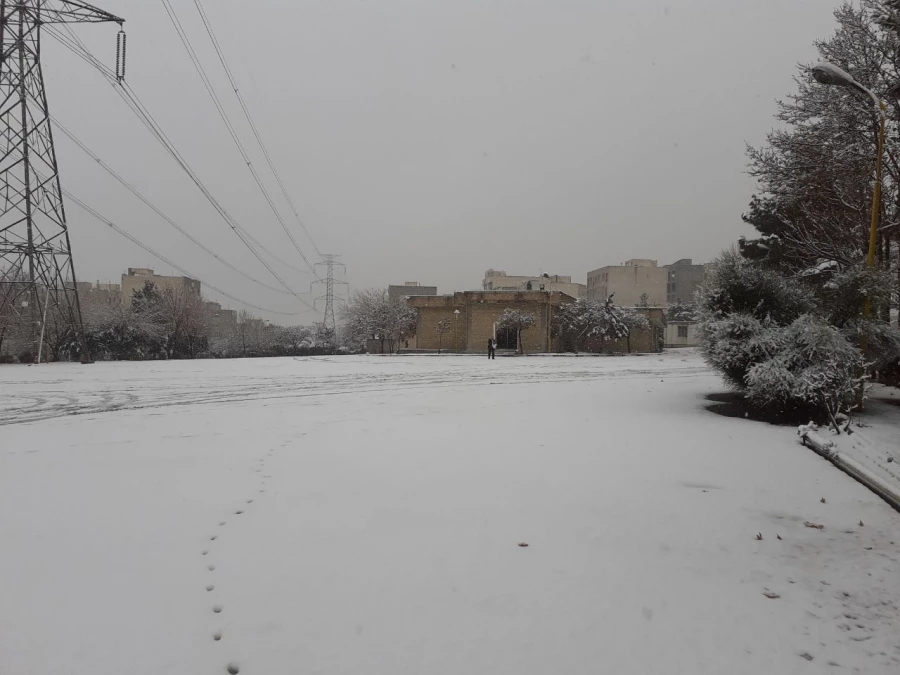 چشم انداز زمستانی پردیس شهید چمران 4