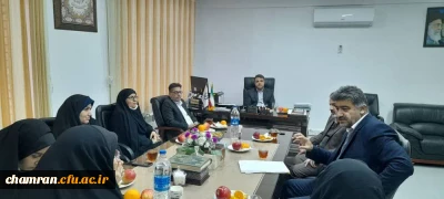 نشست هم اندیشی مسئولان دانشگاه فرهنگیان تهران با دانشجویان رشته آموزش ابتدایی