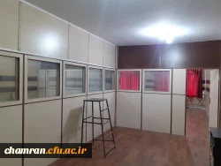 پارتیشن بندی یکی از اتاقهای ساختمان آموزش پردیس شهید چمران 2
