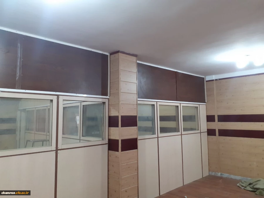 پارتیشن بندی یکی از اتاقهای ساختمان آموزش پردیس شهید چمران 5
