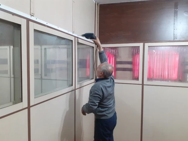 پارتیشن بندی یکی از اتاقهای ساختمان آموزش پردیس شهید چمران 7