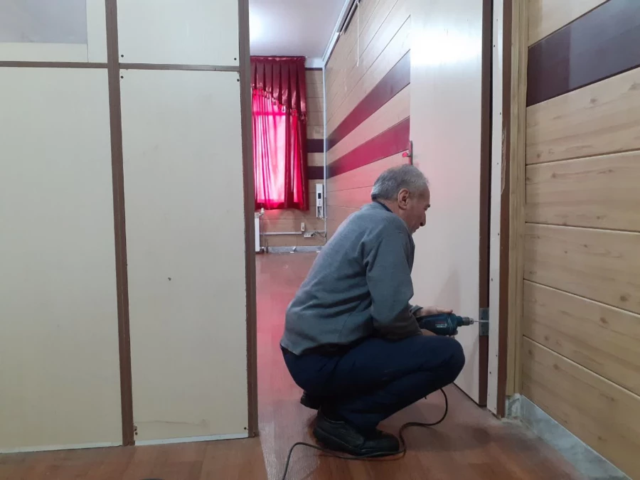 پارتیشن بندی یکی از اتاقهای ساختمان آموزش پردیس شهید چمران 8