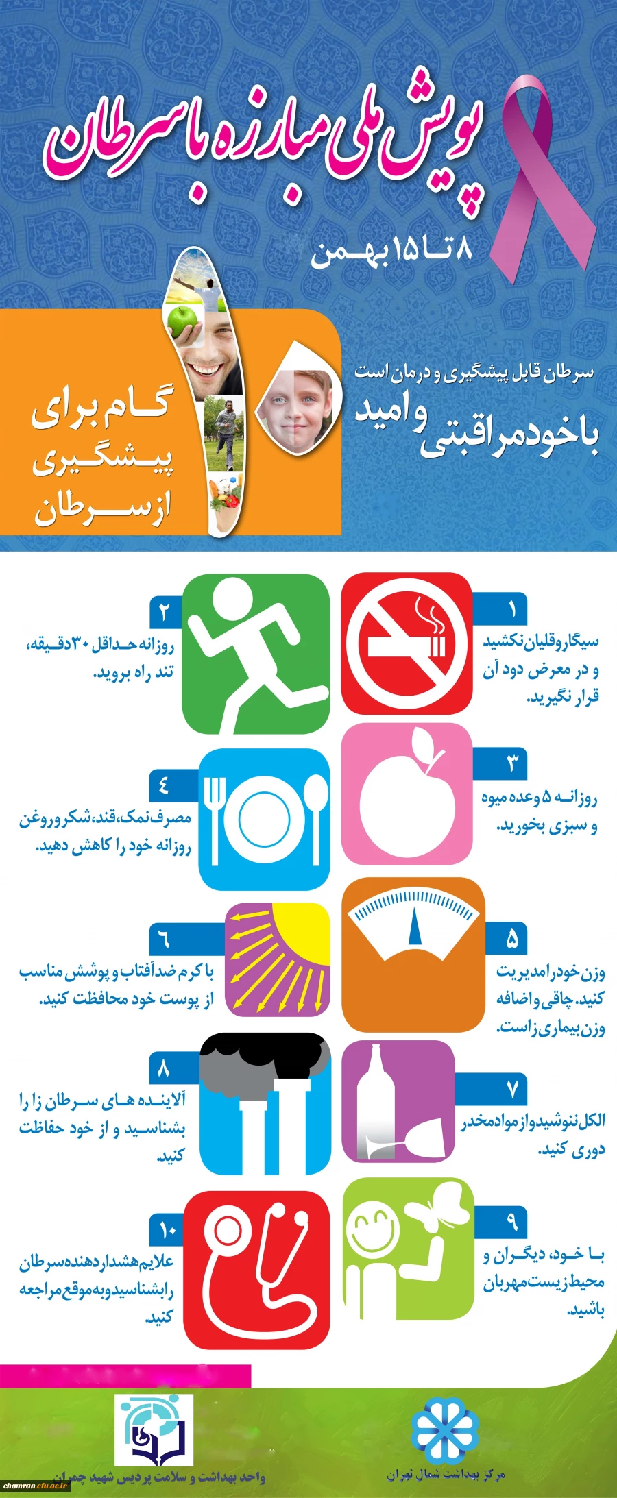 پویش ملی مبارزه با سرطان  2