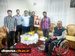 دیدار با خانواده ایثارگر مزدرانی در آخرین پنجشنبه سال  2