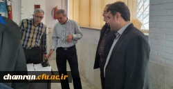 بازدید دکتر اولی از انتخابات شورای صنفی پردیس شهید چمران 11