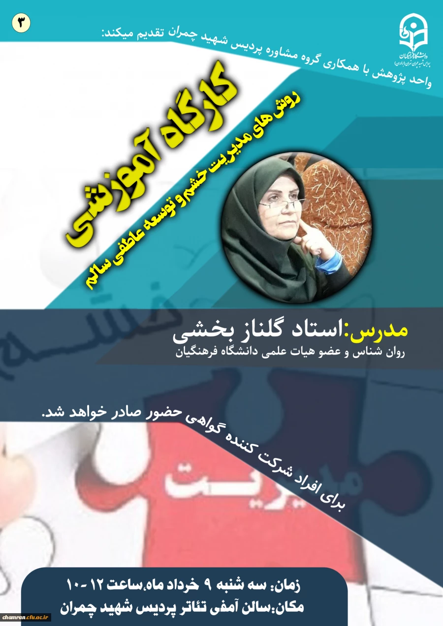 کارگاه آموزشی روش های مدیریت خشم و توسعه عاطفی سالم 2