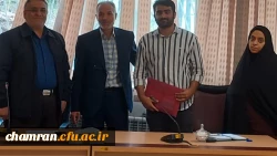 مراسم تودیع و معارفه اعضای شورای صنفی پردیس شهید چمران
 2