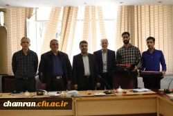 مراسم تودیع و معارفه اعضای شورای صنفی پردیس شهید چمران
 7