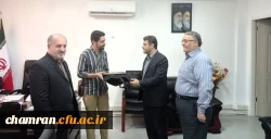 تقدیر از آقای سجاد رضوانی نفر چهارم مسابقات قرآن و عترت کشوری در رشته دعا خوانی صحیفه سجادیه 2