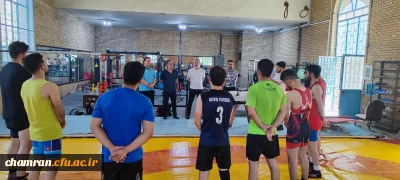 نشست توجیهی و تمرین تیم انتخابی کشتی