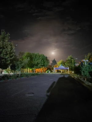 چشم انداز پردیس شهید چمران در شب 14