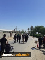 حضور اعضای پردیس شهید چمران در راهپیمایی اربعین 2