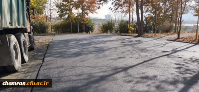 انجام پروژه آسفالت معابر پیرامون سراهای دانشجویی