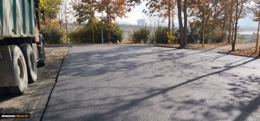انجام پروژه آسفالت معابر پیرامون سراهای دانشجویی 2