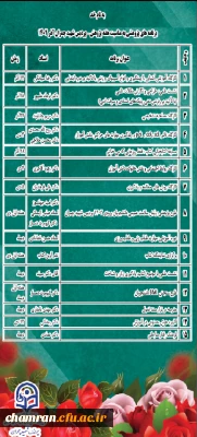 فعالیت های برنامه ریزی شده به مناسبت هفته پژوهش – پردیس شهید چمران ۱۴۰۲ 