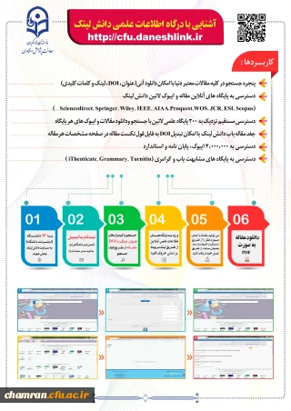 استفاده از پایگاه های خارجی در دانشگاه فرهنگیان
