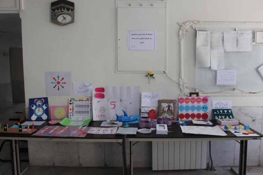 نمایشگاه آثار کمک آموزشی دانشجویان رشته کودکان استثنایی به مناسبت هفته آموزش 5