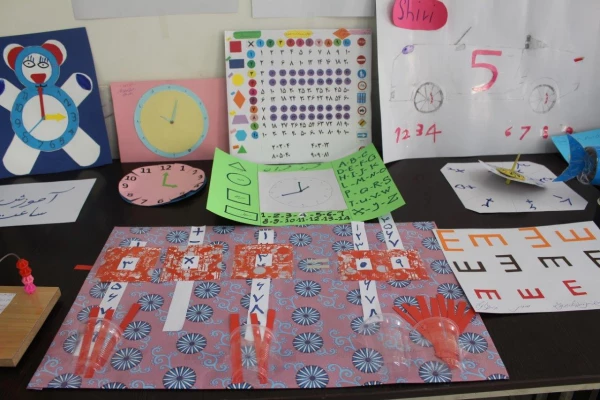 نمایشگاه آثار کمک آموزشی دانشجویان رشته کودکان استثنایی به مناسبت هفته آموزش 7