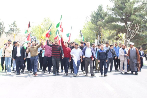 تجمع در حمایت از مجاهدات سربازان اسلام در پاسخ به رژیم خبیث صهیونیستی
 7