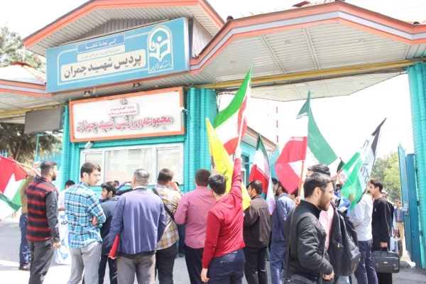 تجمع در حمایت از مجاهدات سربازان اسلام در پاسخ به رژیم خبیث صهیونیستی
 9