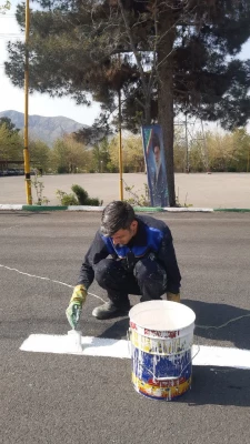 خط کشی خیبانهای پردیس شهید چمران 3