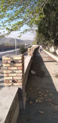 تعمیر دیوار و نرده کشی ضلع شرقی پردیس شهید چمران 11