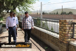 حضور میدانی معاون توسعه منابع از محوطه پردیس شهید چمران 2