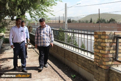 حضور میدانی معاون توسعه منابع در محوطه پردیس شهید چمران