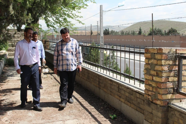 حضور میدانی معاون توسعه منابع از محوطه پردیس شهید چمران 2