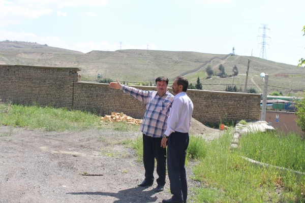 حضور میدانی معاون توسعه منابع از محوطه پردیس شهید چمران 3