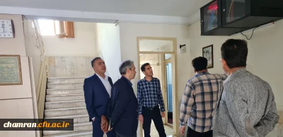 بازدید مهندس بهرامی و مهندس آصف از پردیس شهید چمران