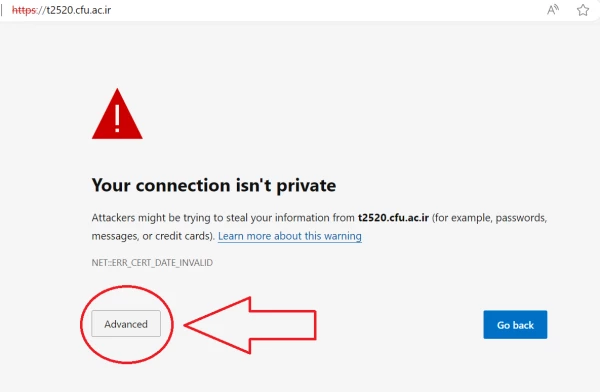 رفع هشدار امنیتی در ورود به سامانه های دانشگاه 2