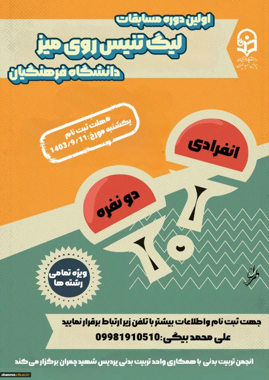 اولین دوره مسابقات لیگ تنیس روی میز  2