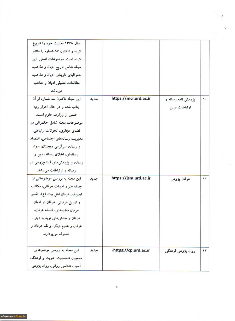 معرفی نشریات علمی دانشگاه ادیان و مذاهب 8