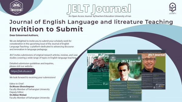 جذب مقاله برای نشریه پژوهش در آموزش ادبیات و زبان انگلیسی
 2