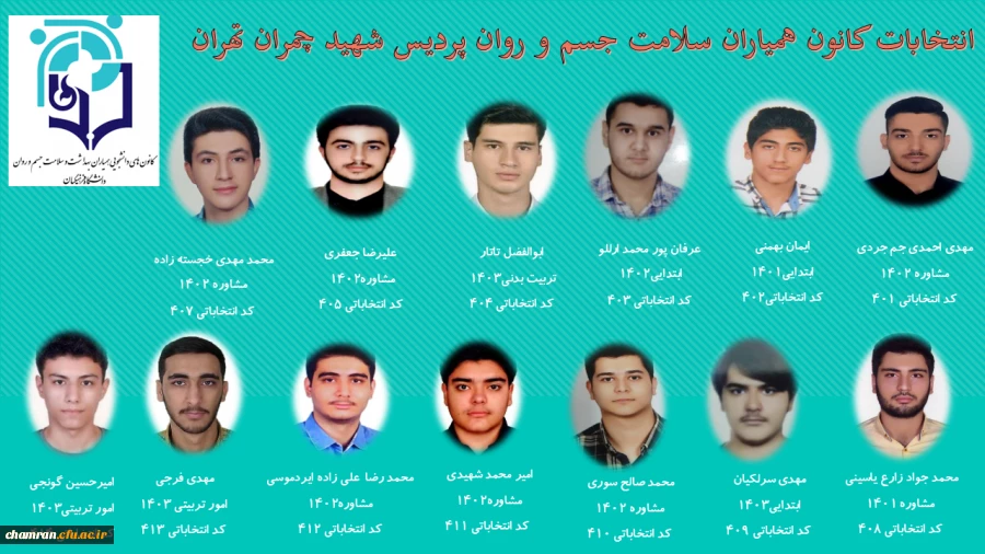 اسامی کاندیدهای تأیید صلاحیت شده هشتمین انتخابات کانون همیاران سلامت جسم و روان ۱۴۰۴–۱۴۰۳ 2