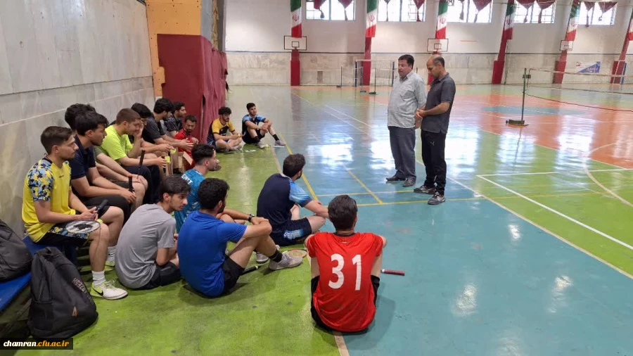 برگزاری رقابت انتخابی و اردو آمادگی دانشجو معلمان پردیسها و مراکز پسر استان تهران در رشته ورزشی بدمینتون 4