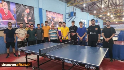 برگزاری رقابت انتخابی دانشجو معلمان پردیسها و مراکز پسر استان تهران در رشته تنیس روی میز