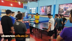 برگزاری رقابت انتخابی دانشجو معلمان پردیسها و مراکز پسر استان تهران در رشته تنیس روی میز 3