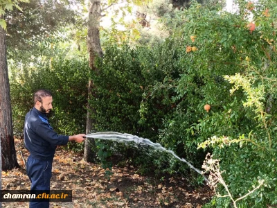 آماده سازی فضای دانشگاه فرهنگیان پردیس شهید چمران برای برگزاری امتحانات معوقه خرداد