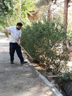 آماده سازی فضای دانشگاه فرهنگیان پردیس شهید چمران برای برگزاری امتحانات معوقه خرداد 3