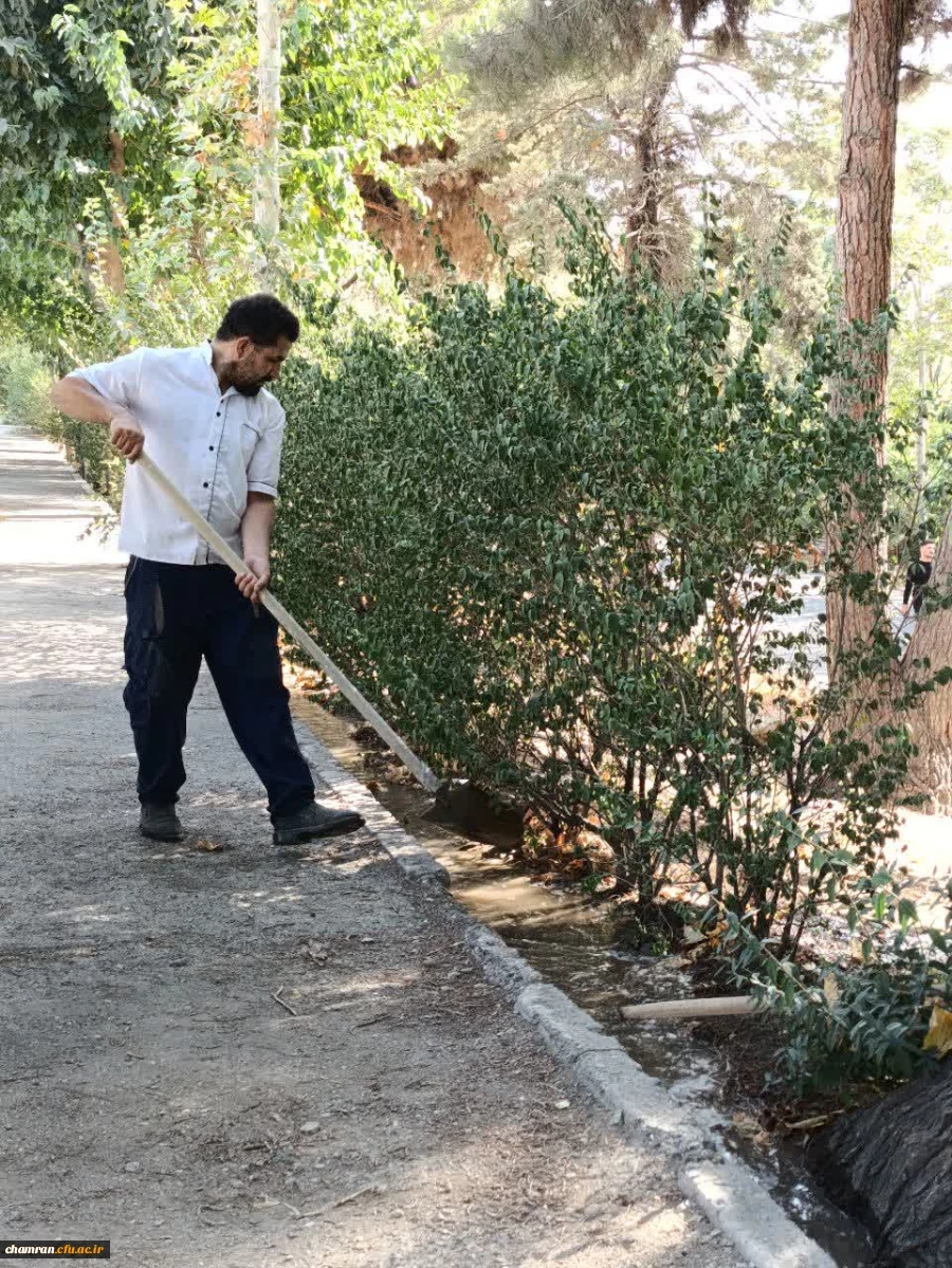 آماده سازی فضای دانشگاه فرهنگیان پردیس شهید چمران برای برگزاری امتحانات معوقه خرداد 3
