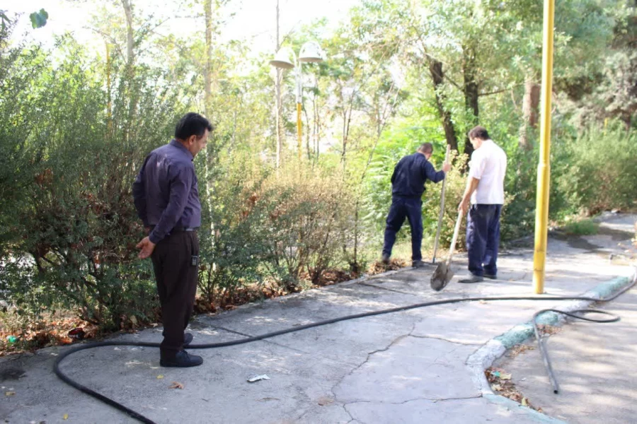 آماده سازی فضای دانشگاه فرهنگیان پردیس شهید چمران برای برگزاری امتحانات معوقه خرداد 4