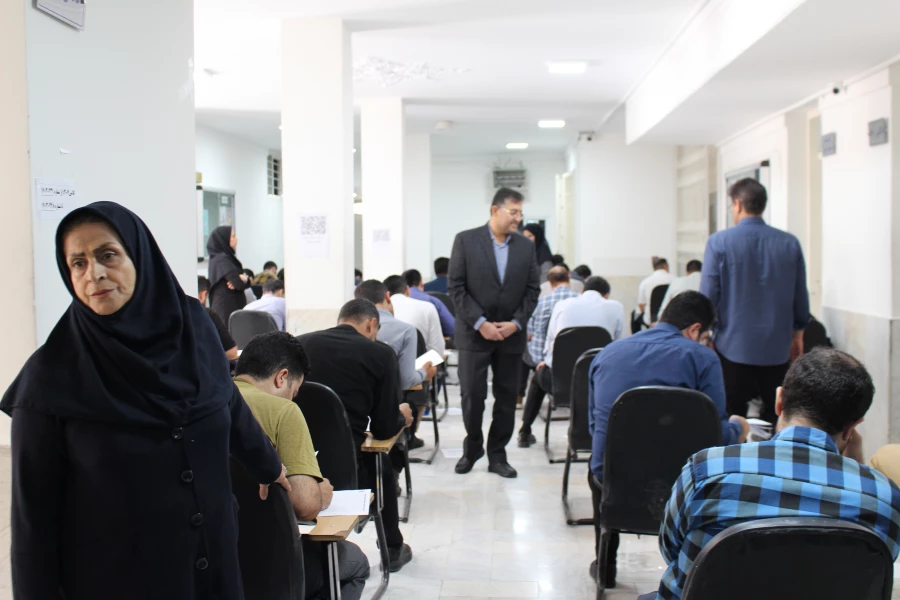 بازدید رئیس مرکز توسعه و بهسازی منابع انسانی از برگزاری آزمون اصلح مهارت آموزان  5