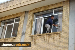  گزارش آماده سازی محیط و کلاس های پردیس شهید چمران در آستانه سال تحصیلی جدید 2