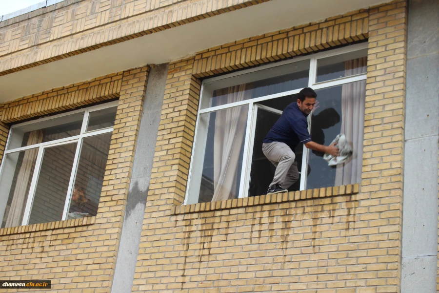  گزارش آماده سازی محیط و کلاس های پردیس شهید چمران در آستانه سال تحصیلی جدید 2