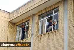  گزارش آماده سازی محیط و کلاس های پردیس شهید چمران در آستانه سال تحصیلی جدید 3