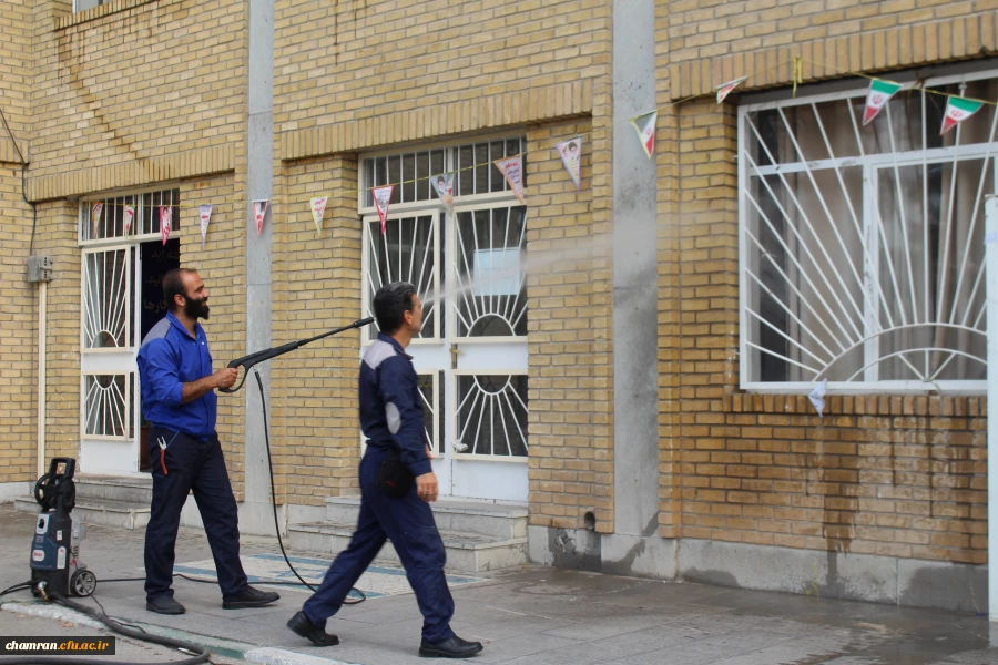  گزارش آماده سازی محیط و کلاس های پردیس شهید چمران در آستانه سال تحصیلی جدید 4