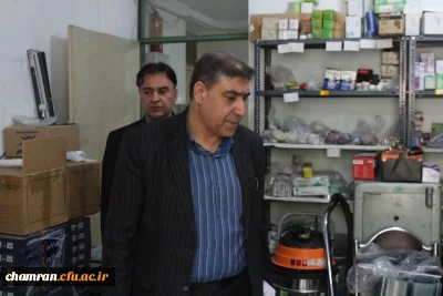 بازدید دکتر دهنوی از تمامی حوزه های معاونت امور دانشجویی پردیس شهید چمران