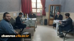  بازدید مسئول کارورزی پردیس شهید چمران از مدارس منطقه یک تهران 4